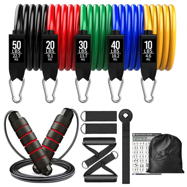 360lb Resistance Band Set - Fitness Exercise Bands